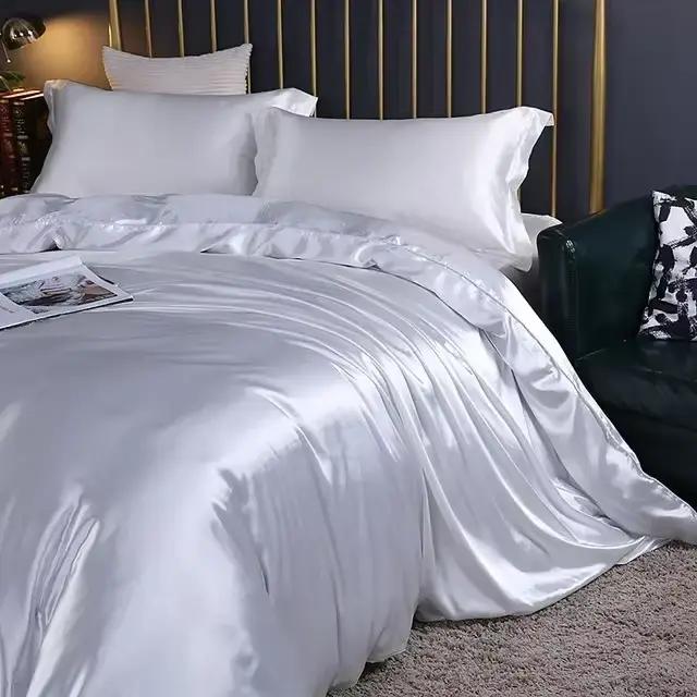 Parure de lit de luxe en soie de mûrier 100%