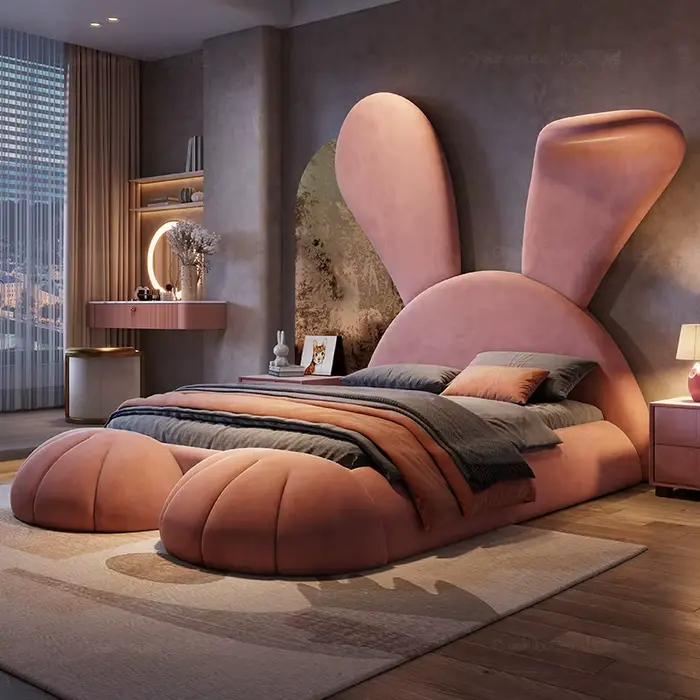 Queen Size lit Unique multifonction luxe filles dormir Design lit maquillage moderne Muebles Para dortoir meubles de maison