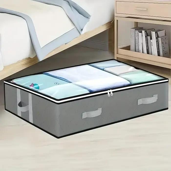 Boîte de rangement anti-poussière sous le lit