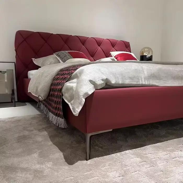 Cadres lit Double esthétique Unique rembourrage têtes De lit lit King dormir Cama De Lujo Para dortoir décoration De la maison