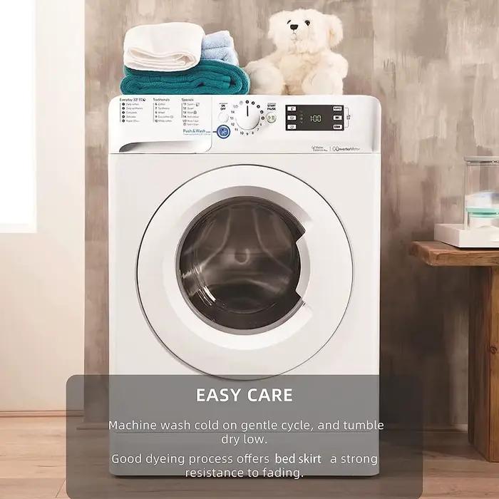 Jupe de lit à volants élastique