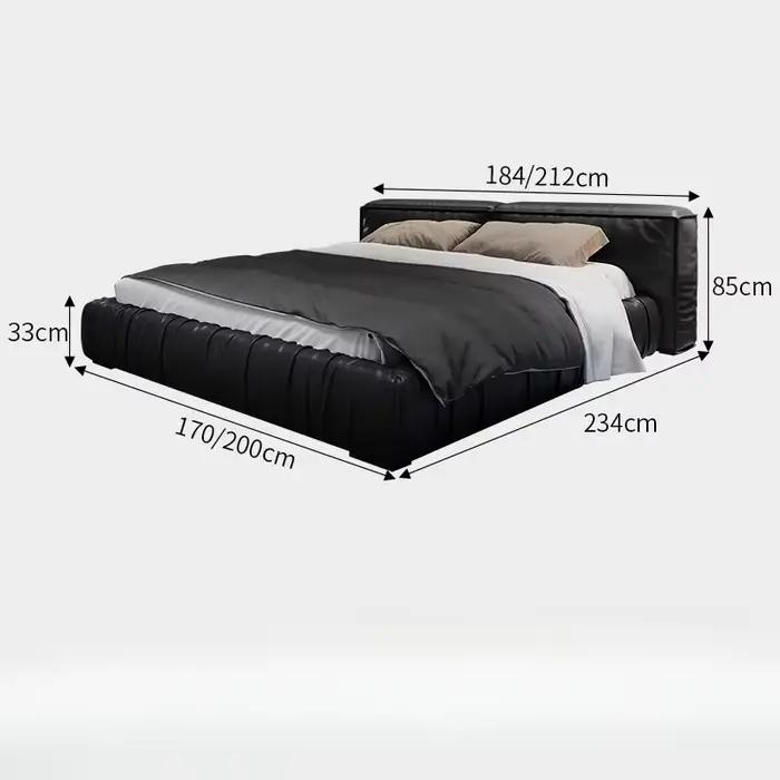 Table De chevet tête De lit nordique fantaisie moderne salon lit commodes Double Cama De Lujo Para dortoir chambre ensemble meubles