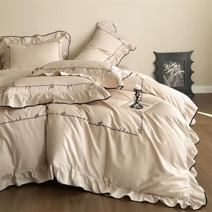 Parure de lit de luxe en coton égyptien
