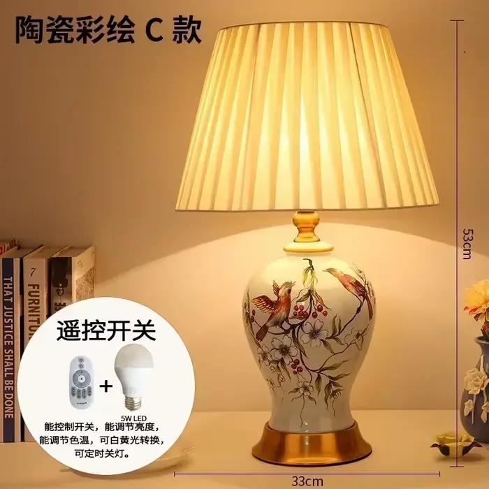 Lampe de Table en céramique chambre
