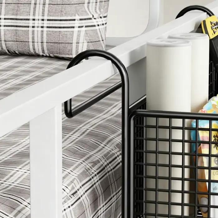 Panier de rangement suspendu pour lit