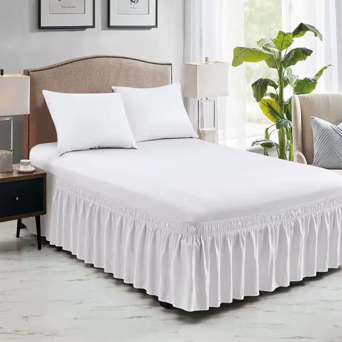 Jupe de lit élastique enveloppante