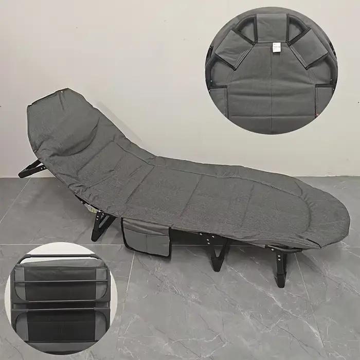 Lit pliant portable et multifonctionnel – Lit de sieste simple et rembourré pour un usage domestique et au bureau
