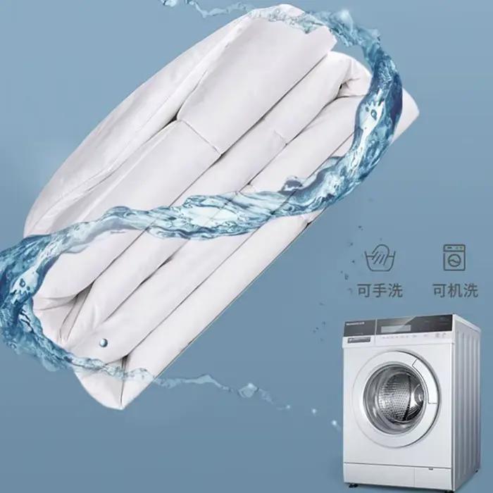 Juste de Couette Blanche en 100% Coton pour Lit d'Été