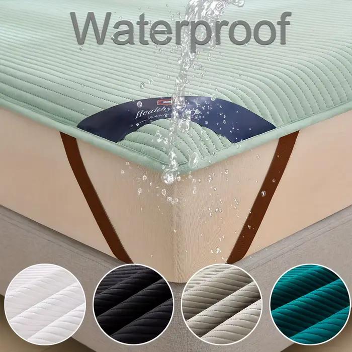 Protecteur de matelas imperméable rayé
