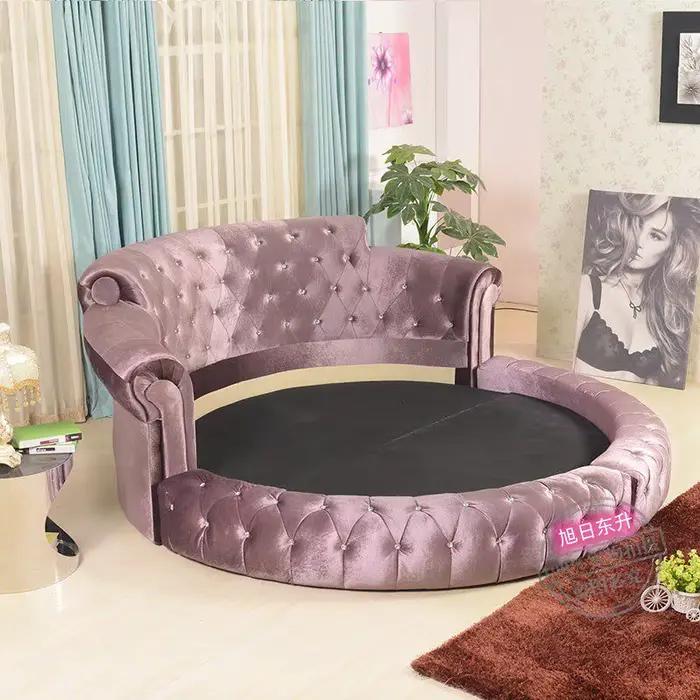 Lits de chambre à coucher modernes français de taille Queen