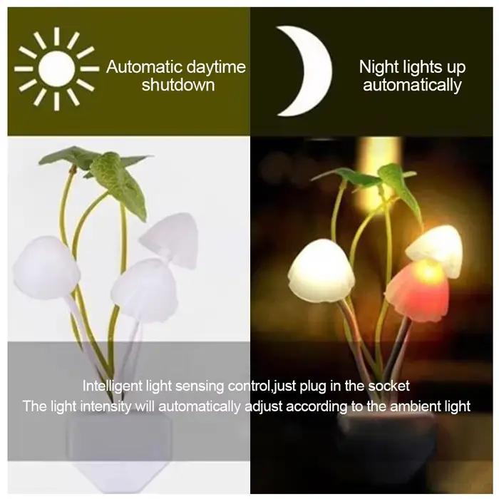 Lampe de chevet LED en forme de champignon
