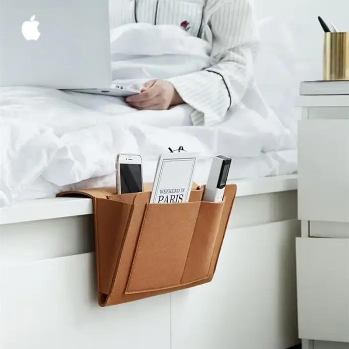 Sac de rangement suspendu pour chevet
