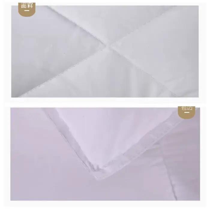 Juste de Couette Blanche en 100% Coton pour Lit d'Été