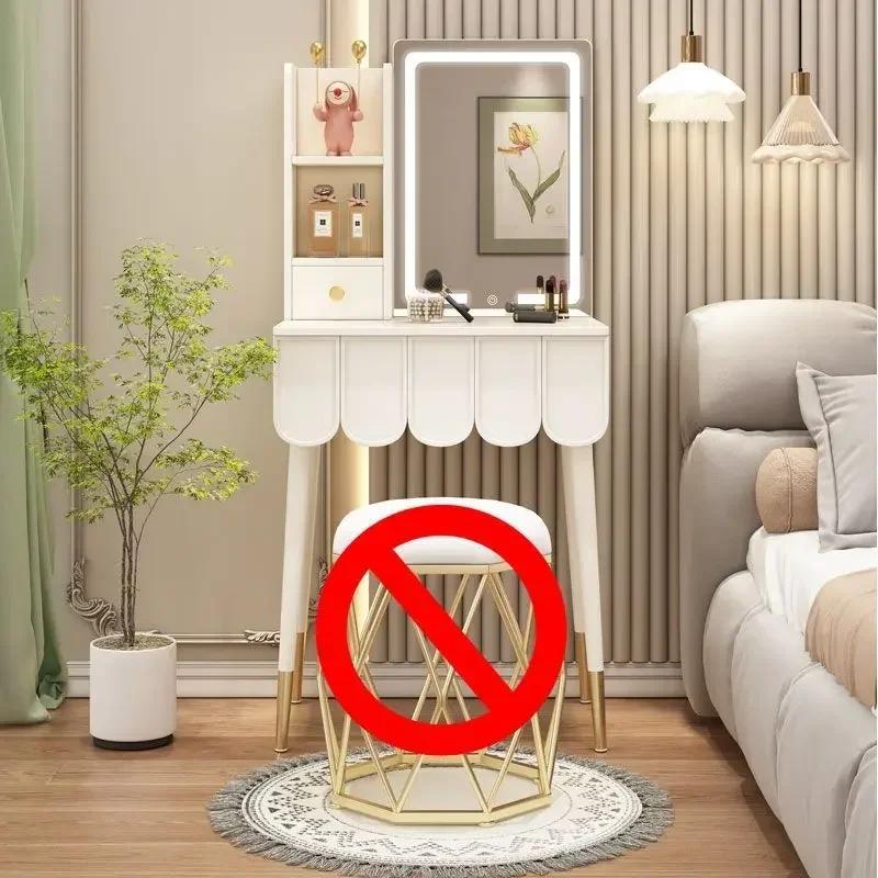 Armoire De rangement vanité bureau tabouret miroir moderne maquillage vanités organisateur blanc Mue