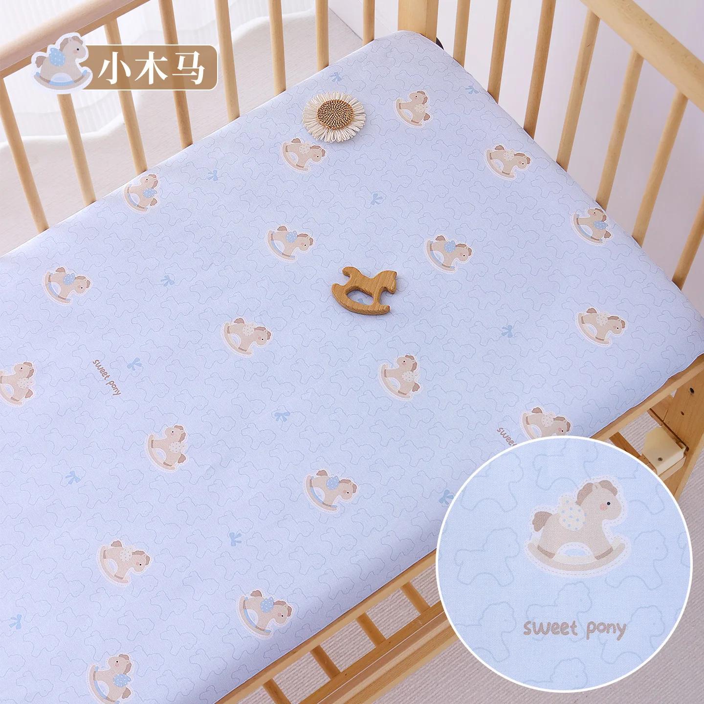 Drap-housse pour bébés et tout-petits en gaze de coton pur, sans couture, pour lit de bébé, couvre-m