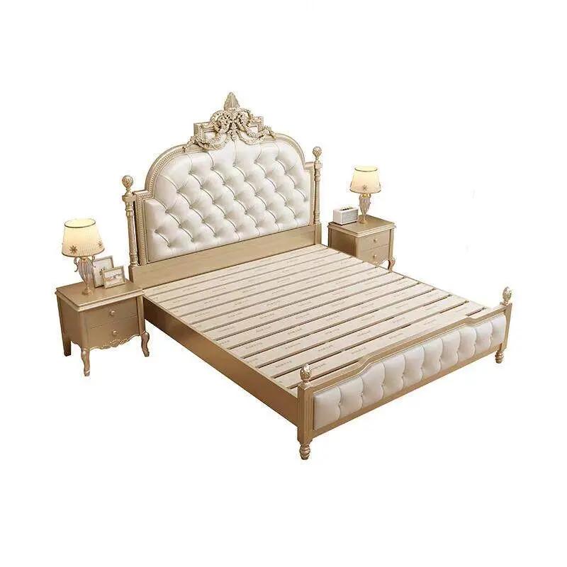 Lits modernes de taille Queen avec étagères de rangement, lits doubles 180x200cm, mobilier de luxe p