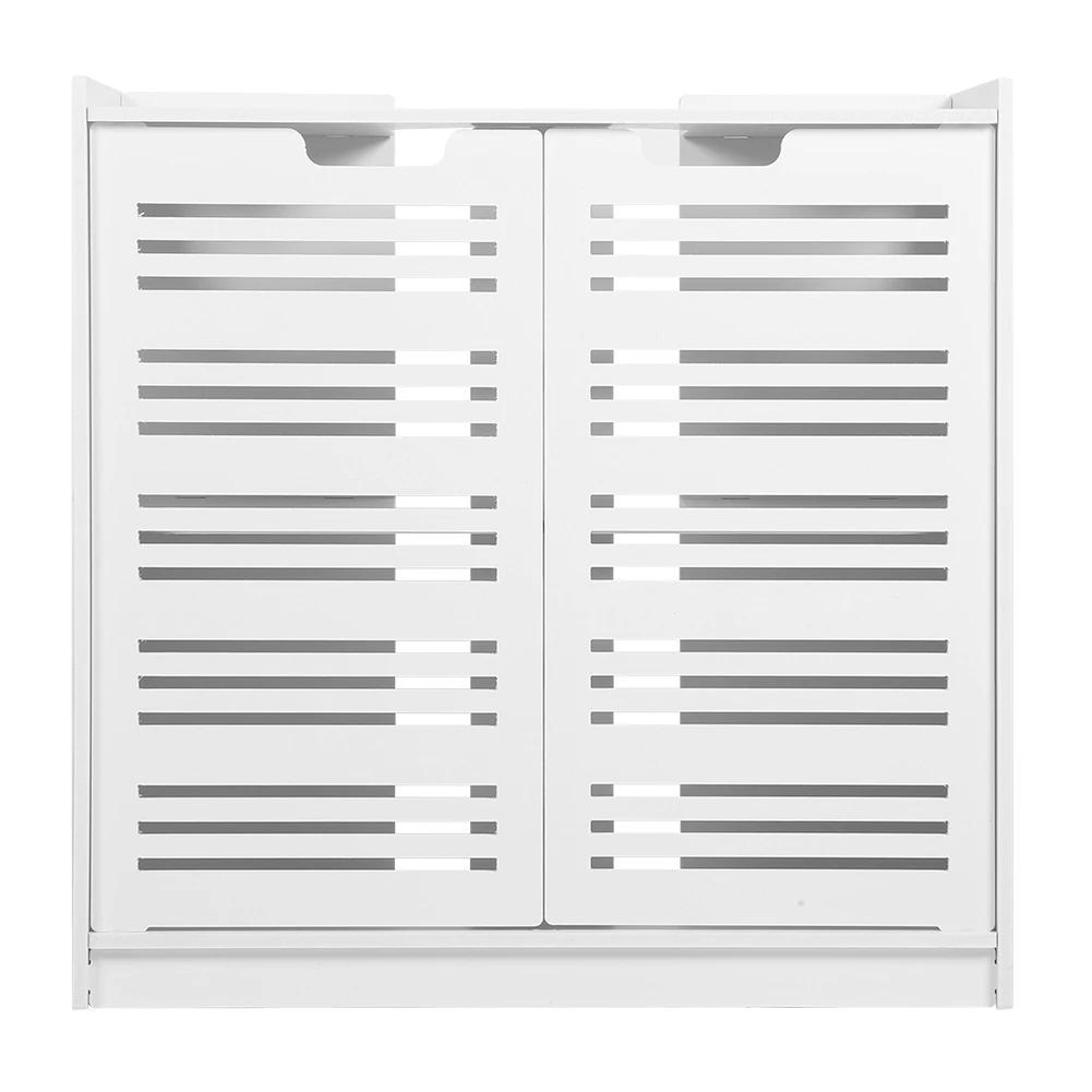 Meuble de salle de bain moderne à double porte pour lavabo, meuble de rangement pour salle de bain, 