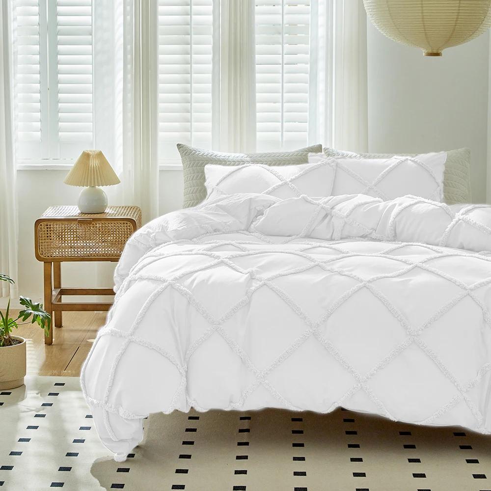 Parure de lit avec housse de couette, tailles Twin, Full, Queen, King, 135x200, Housse de couette no