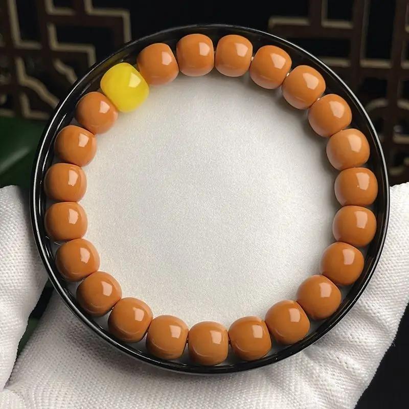 Brochure de tête de singe, perles de bouddha pour couple, perles de collection, chapelet autographe,