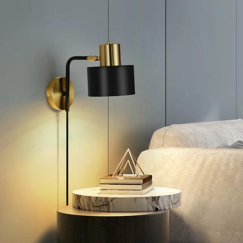 Lire rotatif bascule mur LED lumière chambre chevet appliques salon étude couloir moderne Simple décor luminaires