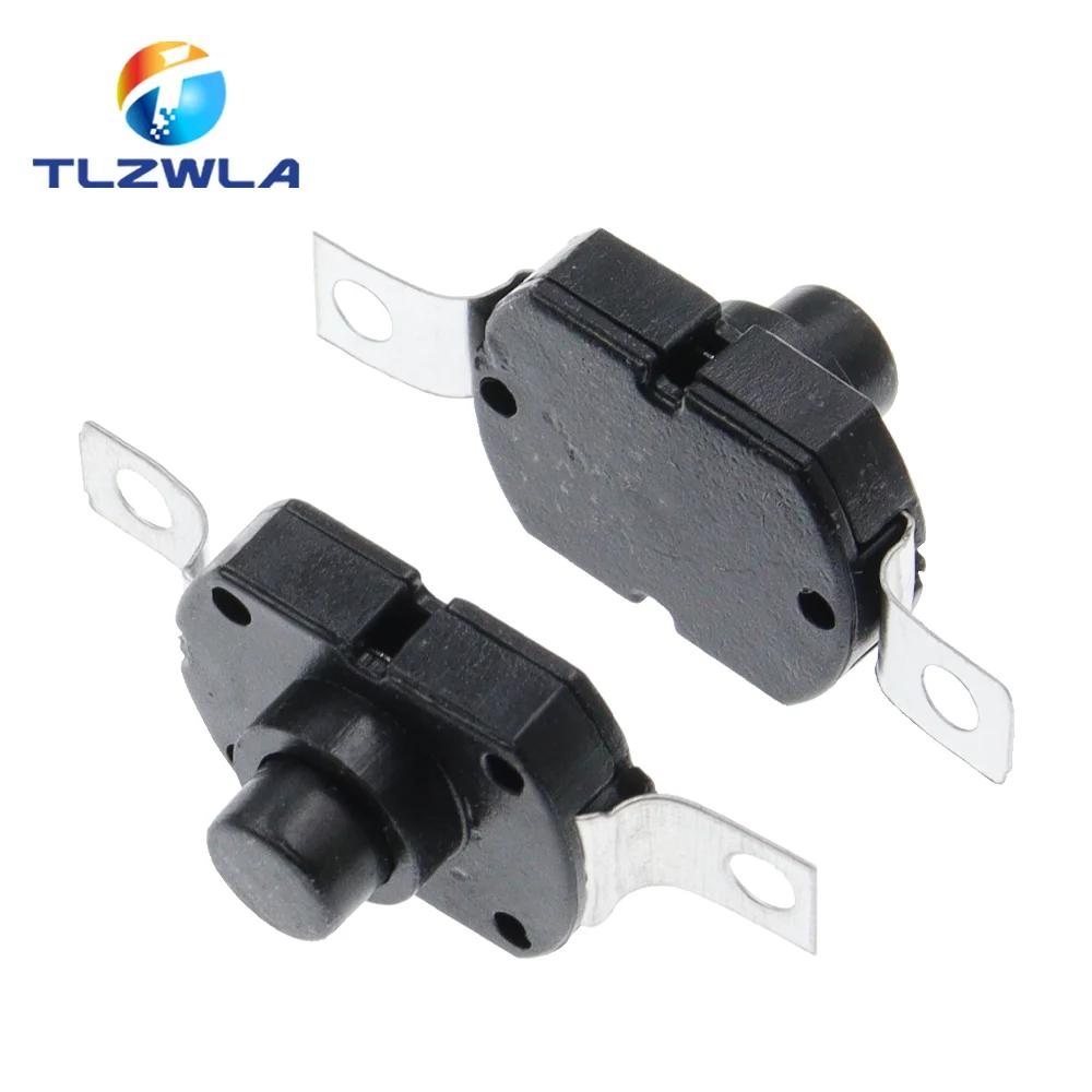 10 pièces interrupteur à bouton-poussoir 1712KD 30V 1A interrupteur de lampe de poche serrure 17X12X9.5MM interrupteur de lampe de Table interrupteur à bouton de lampe de poche marche-arrêt