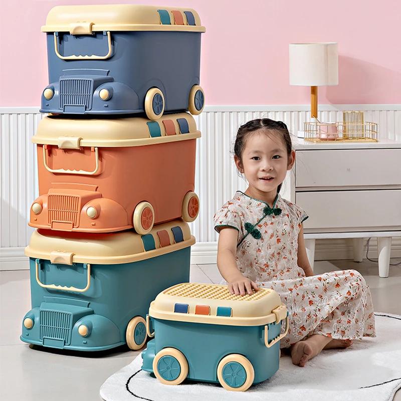 Boîte de Rangement Multicolore en Plastique Anti-Poussière, décennie s de Construction, mir de Rangement pour Enfants, Jouets pour Bébés