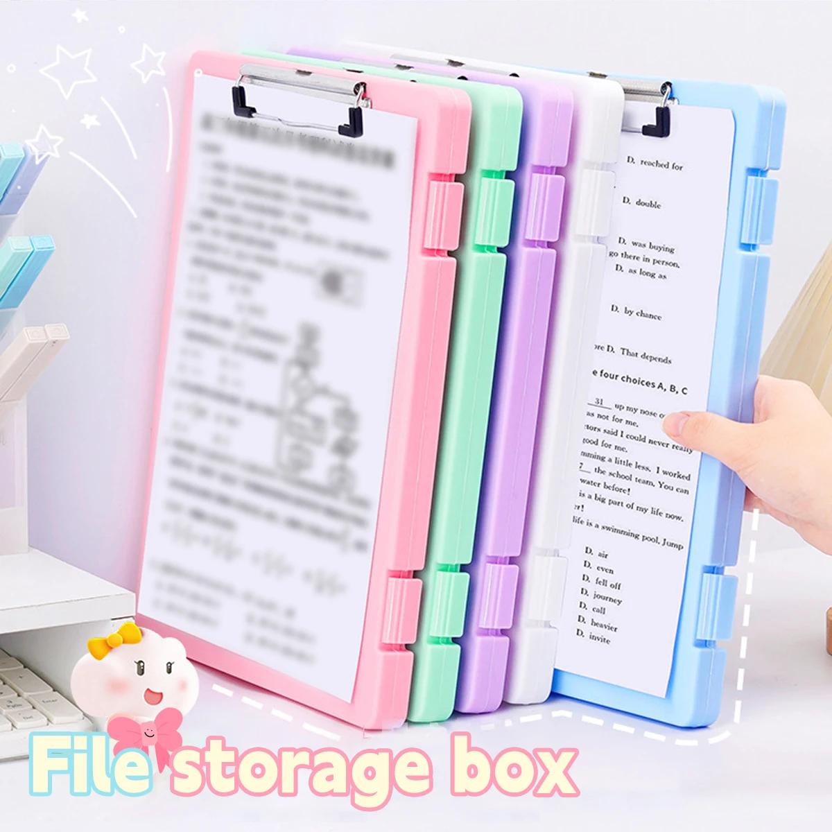 Boîte de rangement pour dossiers A4, grande capacité, livre d'information, Classification des sujets, papier de Test, fournitures scolaires et de bureau
