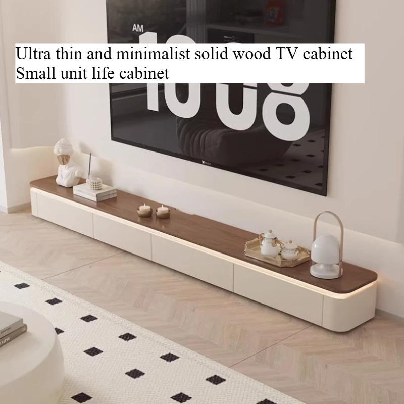 Ensemble meuble TV moderne et table basse blanc pour salon, unité de rangement avec tiroirs et support mural, accessoires pour la maison