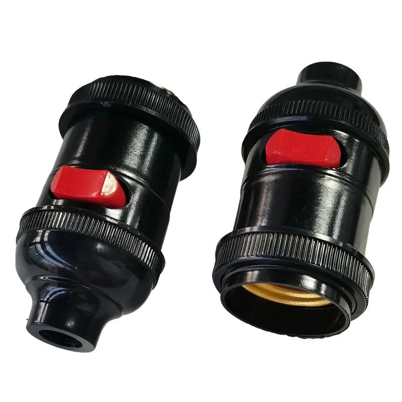 1 pièces E27 interrupteur bakélite support de lampe chevet vis lustre tête de lumière Machine-outil support de lampe