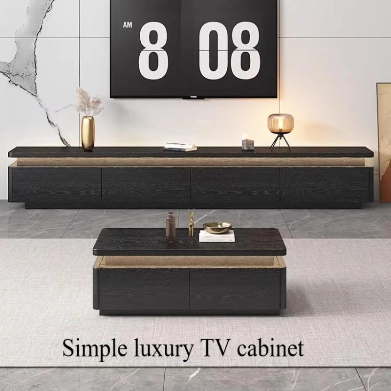 Meuble TV sur pied de 70 pouces pour salon, meuble TV bas de luxe avec tiroirs, console d'angle moderne, accessoires pour la maison