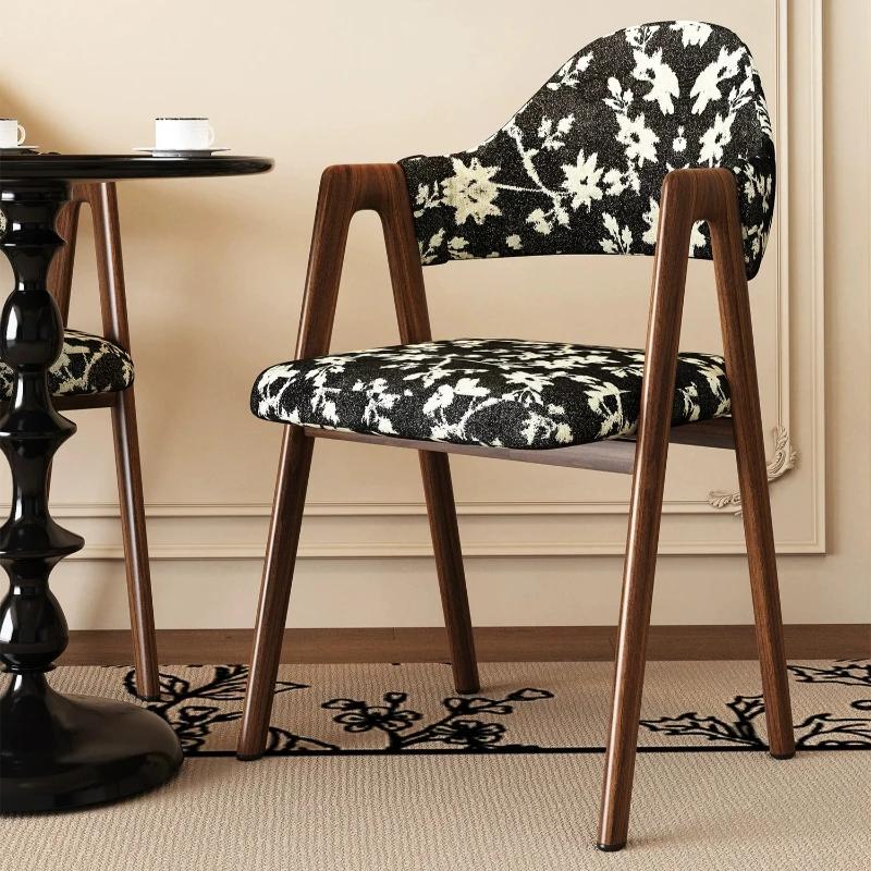 Chaises de salle à manger noires design, modernes et luxueuses, style nordique, pour salon, chambre à coucher, meubles de cuisine