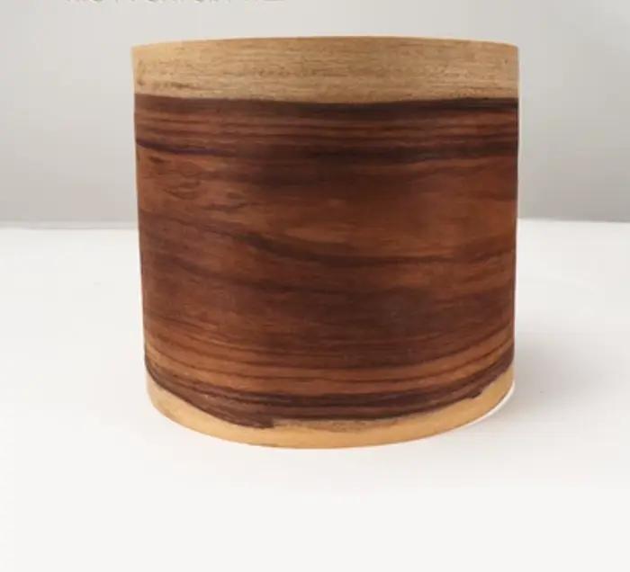 L:2.4 mètres largeur: 210mm T:0.5mm bois massif pur avec bord blanc brindille acide brésilienne plac
