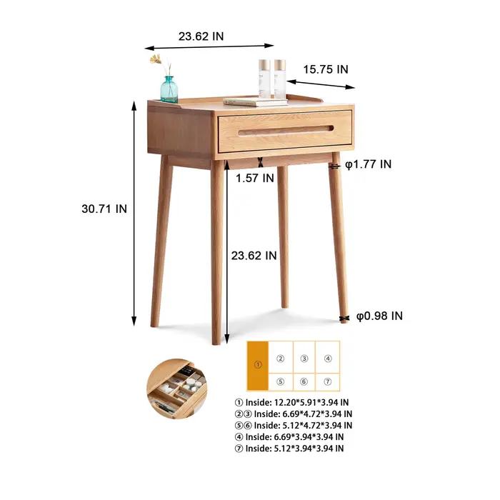 Commode Bistro Table commode 100% table solide table de bureau table commode compacte accessoires de