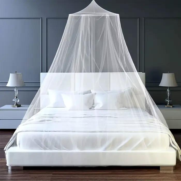 Moustiquaire de lit en forme de dôme - Filet anti-insectes à couverture complète, design en maille l