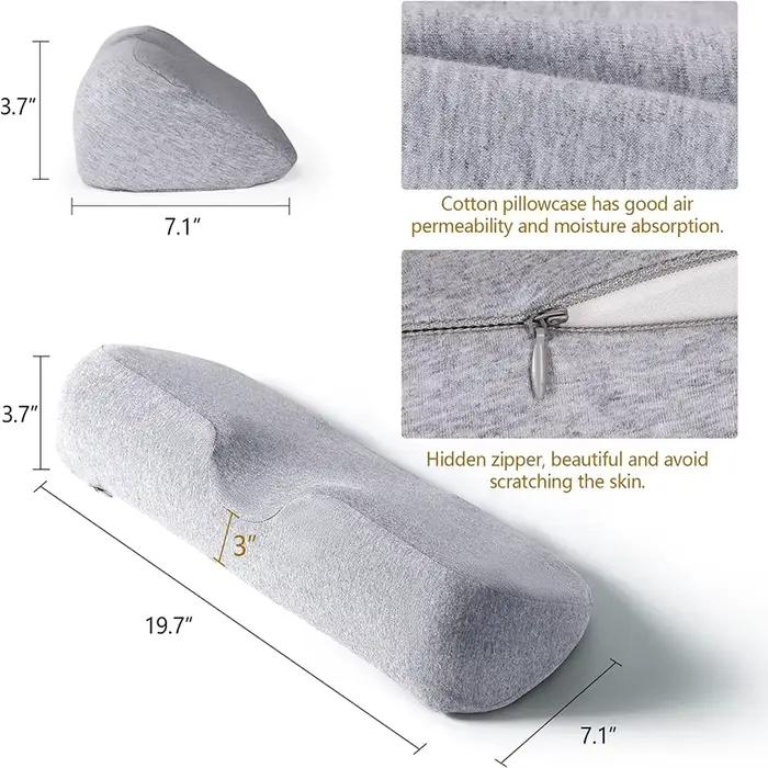Oreiller cervical, oreiller de contour en mousse à mémoire de forme, oreillers de lit pour dormir la