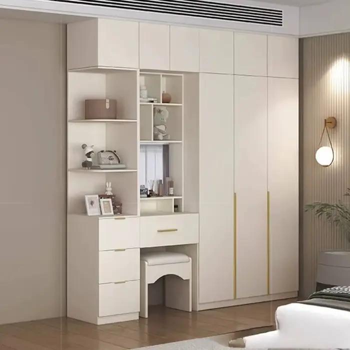 Nouvelle coiffeuse tiroirs armoire nordique luxe vêtements rangement armoire multifonction blanc Gua