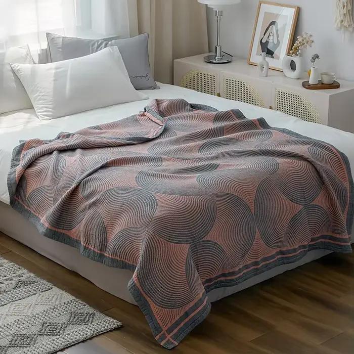 Couvre-lits doubles en coton, couverture d'été en mousseline pour les lits, housse de canapé, literi