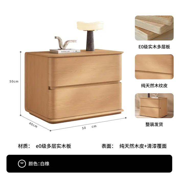 Table de chevet moderne de luxe, design esthétique élégant, table de nuit avec rangement, délicatess