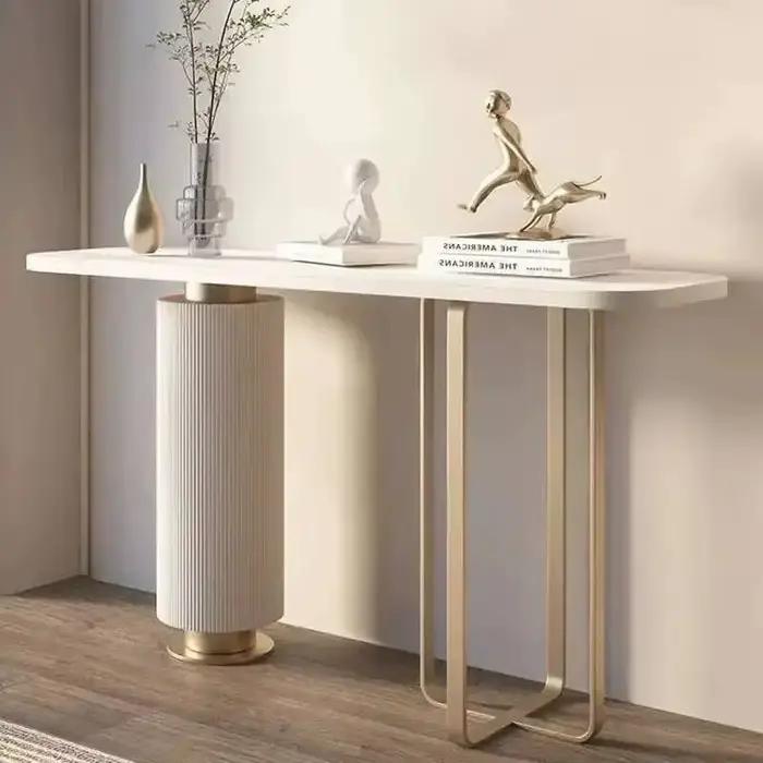 Table d'entrée de couloir, Console de rangement en ardoise de luxe, pour couloir, vue moderne, Bar,