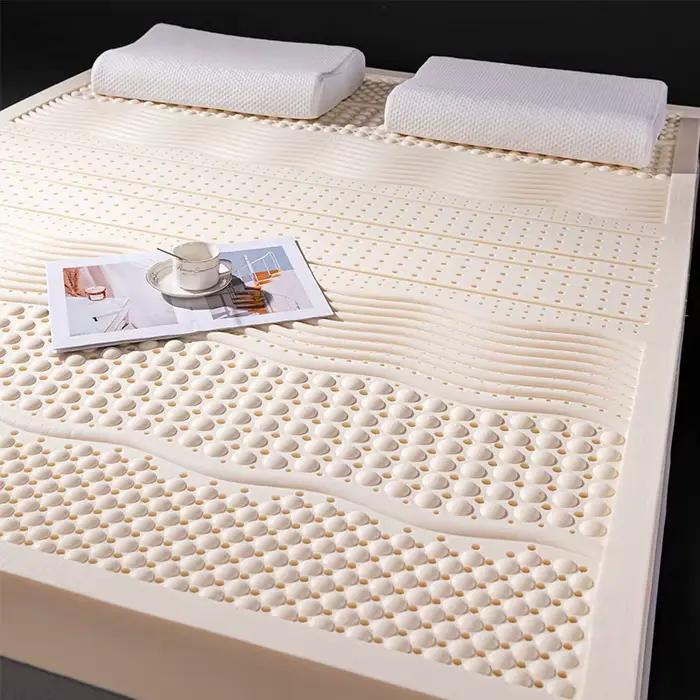 Matelas en latex naturel thaïlandais 95% 90x190 cm 10cm 85D Ferme Haute Densité Soutien Orthopédique