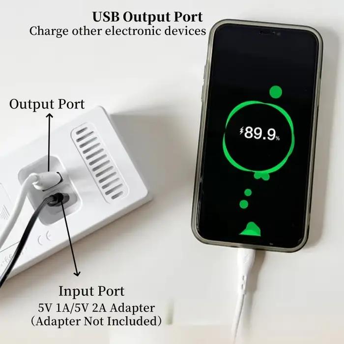 Réveil numérique alimenté par USB, température, Date, semaine, double alarme, compte à rebours, Snoo
