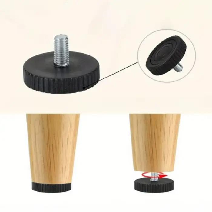 Pieds de Chaise Abati ables Réglables, 16 Pièces, Polymères de Meubles, Base à Vis, Protection de So