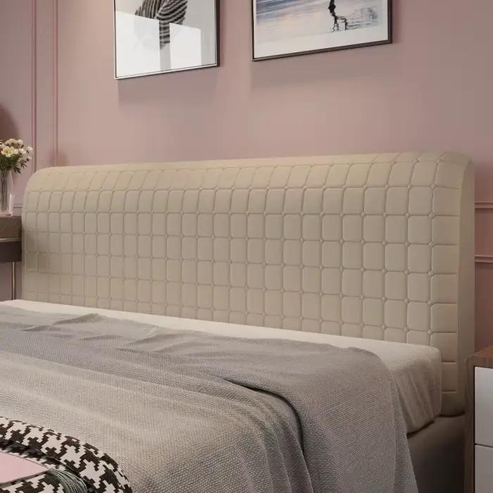 Housse de tête de lit Simple, sac souple anti-poussière, housse de protection épaisse pour dossier d