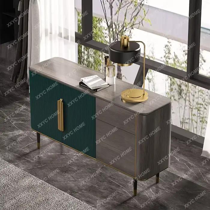 Meuble d'appoint moderne de luxe léger pour entrée de hall