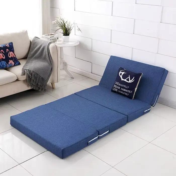 Matelas pliant en mousse pour la maison, pour une personne, tapis de sieste de l'après-midi, canapé-