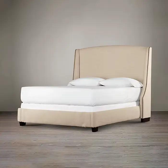 Lits De luxe fantaisie, cadre rembourré esthétique, organisateur De lit, taille Queen, Cama De Lujo