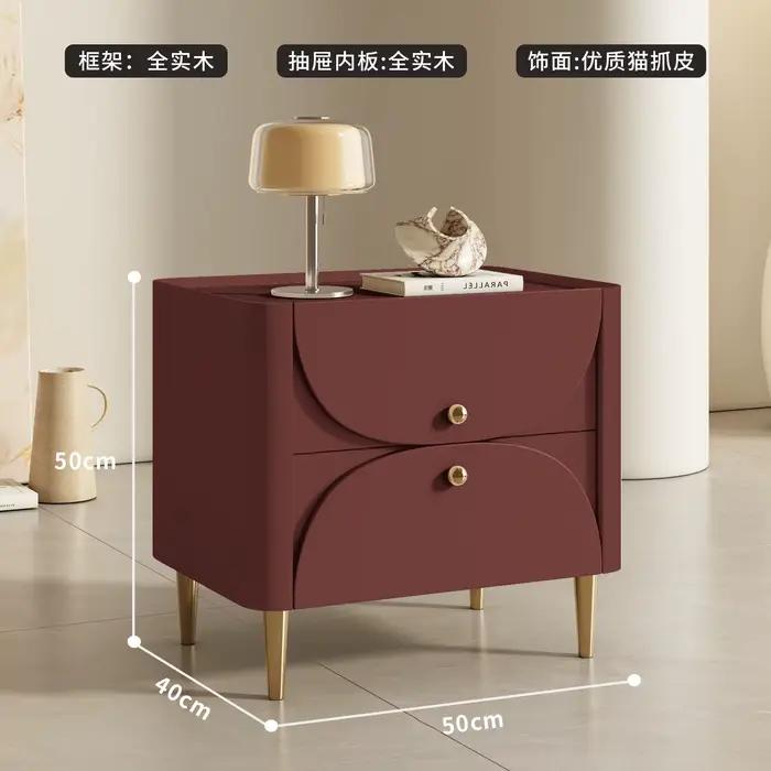 Nouvelles Tables de Chevet Crème Style Créatif Miniatures et Adorables avec Tiroirs de Rangement, Ta