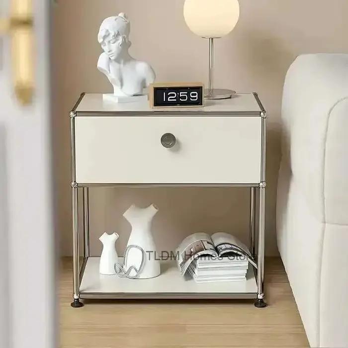 Table de chevet minimaliste, meubles de chambre à coucher médiévale, Module de rangement, meuble lat