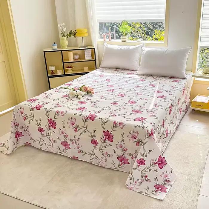 Un drap imprimé, literie respirante douce et confortable pour chambres à coucher, chambres d'amis, t