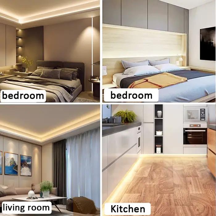 Bande Led COB haute luminosité 220V, ruban Flexible pour chambre à coucher, cuisine, éclairage extér